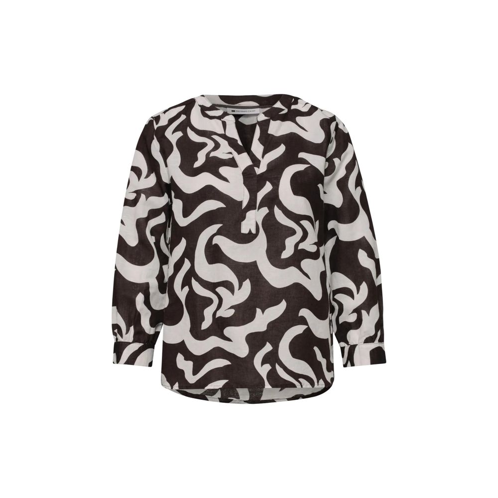 Street One Brown Linen Blouse Street One