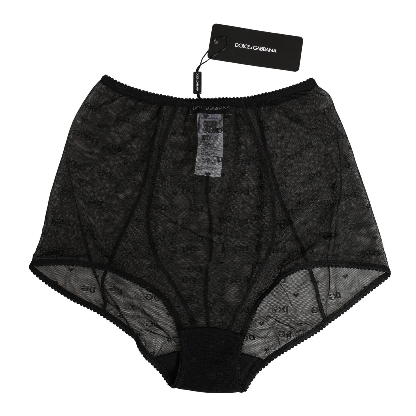 Dolce & Gabbana Black Nylon Stretch Slip Girdle Panty Underwear
