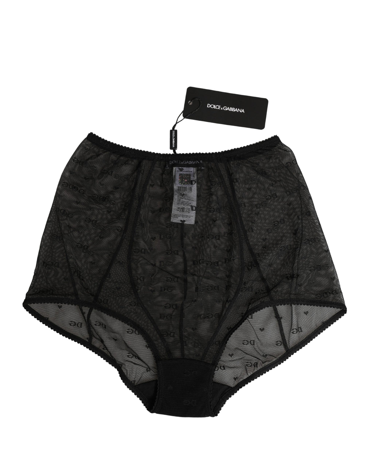 Dolce & Gabbana Black Nylon Stretch Slip Girdle Panty Underwear - Eljoys Fashion 