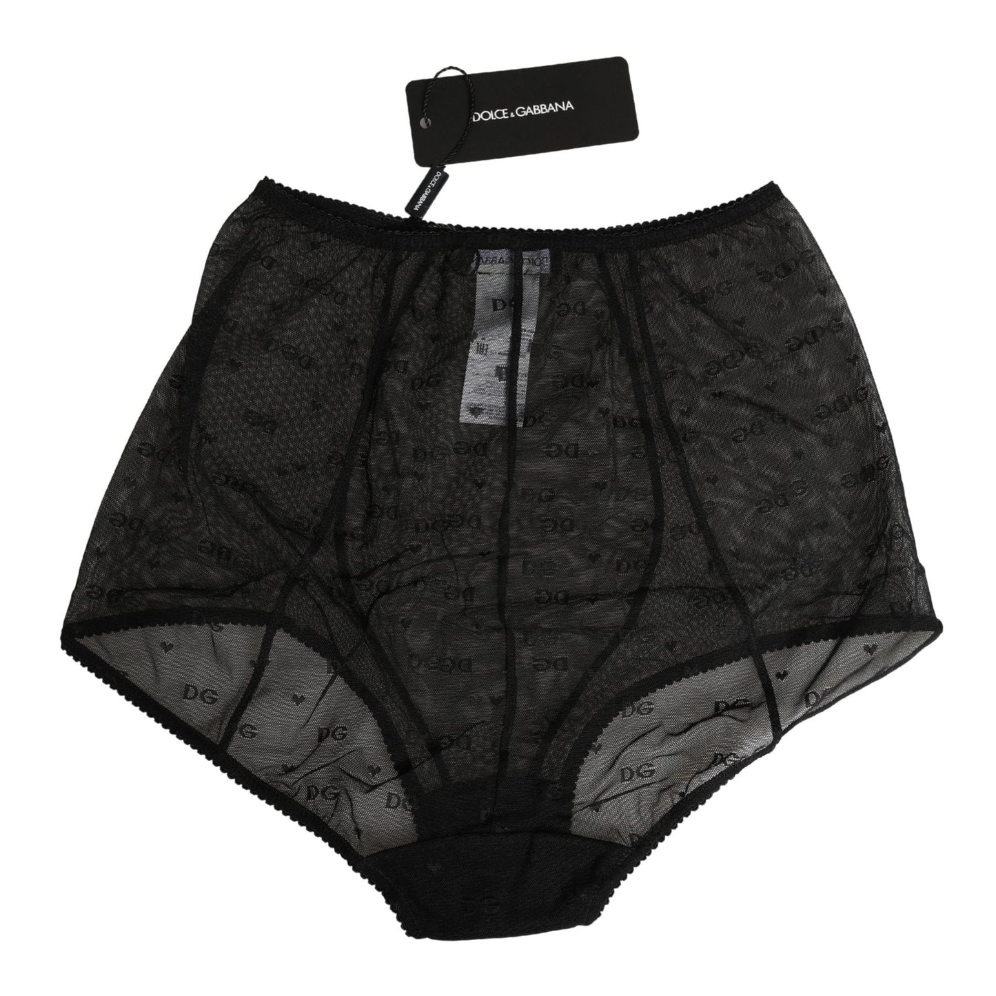 Dolce & Gabbana Black Nylon Stretch Slip Girdle Panty Underwear