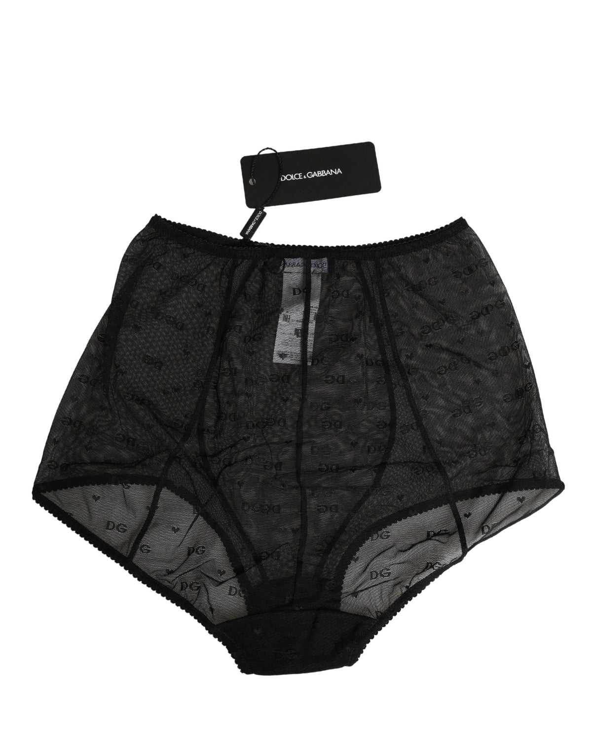 Dolce & Gabbana Black Nylon Stretch Slip Girdle Panty Underwear - Eljoys Fashion 