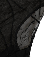 Dolce & Gabbana Black Nylon Stretch Slip Girdle Panty Underwear - Eljoys Fashion 