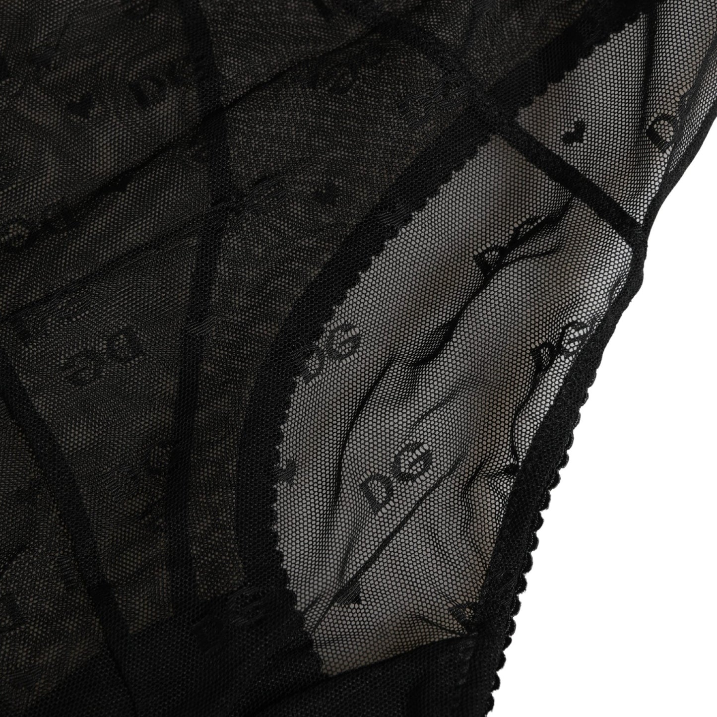 Dolce & Gabbana Black Nylon Stretch Slip Girdle Panty Underwear