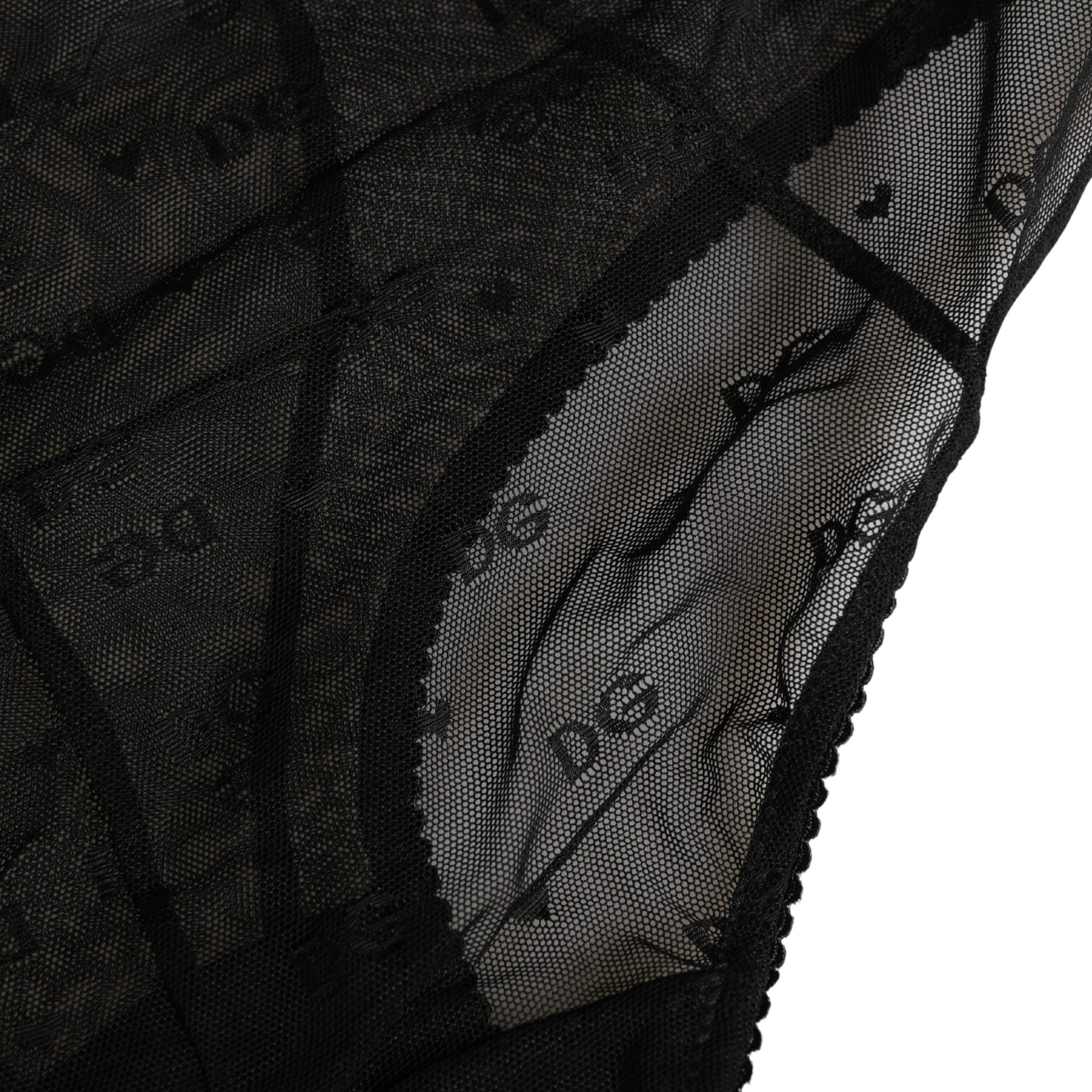 Dolce & Gabbana Black Nylon Stretch Slip Girdle Panty Underwear