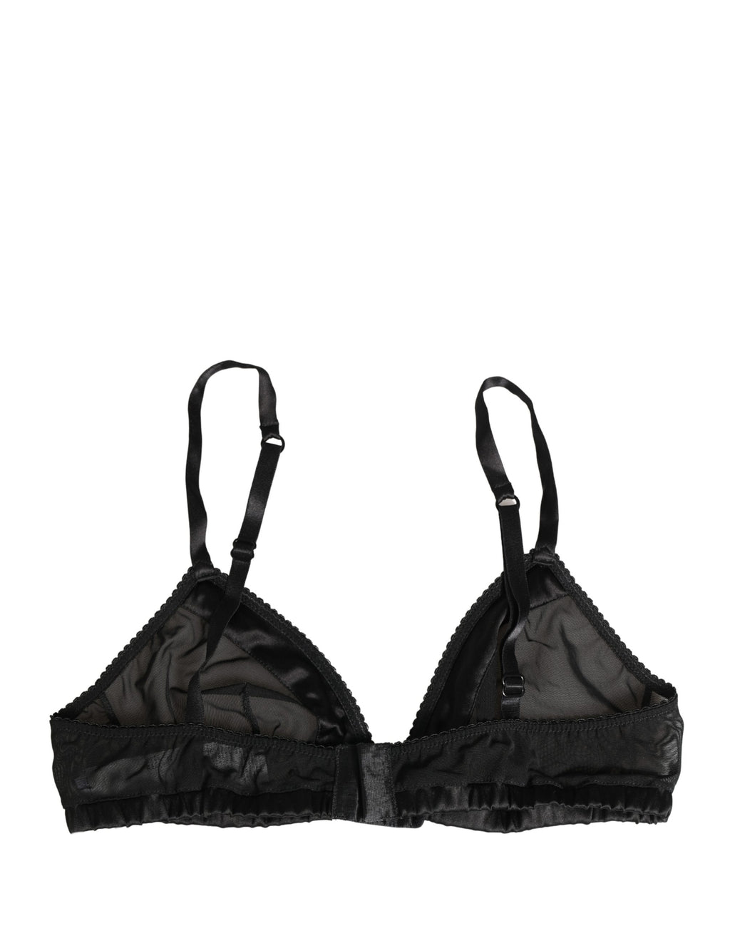 Dolce & Gabbana Black Nylon Stretch Soft Cup Brassiere Underwear - Eljoys Fashion 