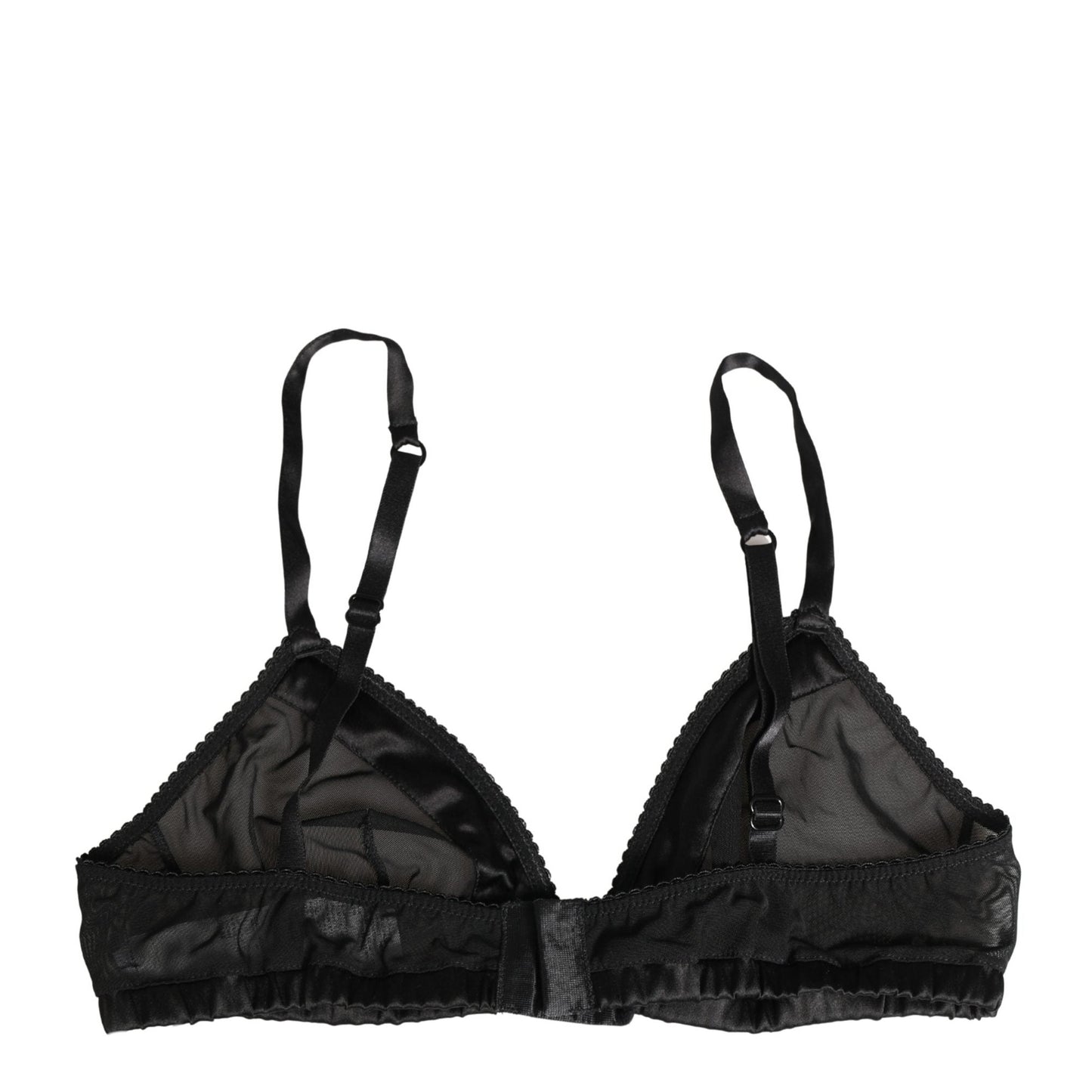 Dolce & Gabbana Black Nylon Stretch Soft Cup Brassiere Underwear
