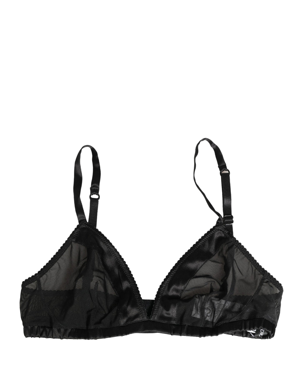 Dolce & Gabbana Black Nylon Stretch Soft Cup Brassiere Underwear - Eljoys Fashion 