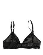 Dolce & Gabbana Black Nylon Stretch Soft Cup Brassiere Underwear - Eljoys Fashion 