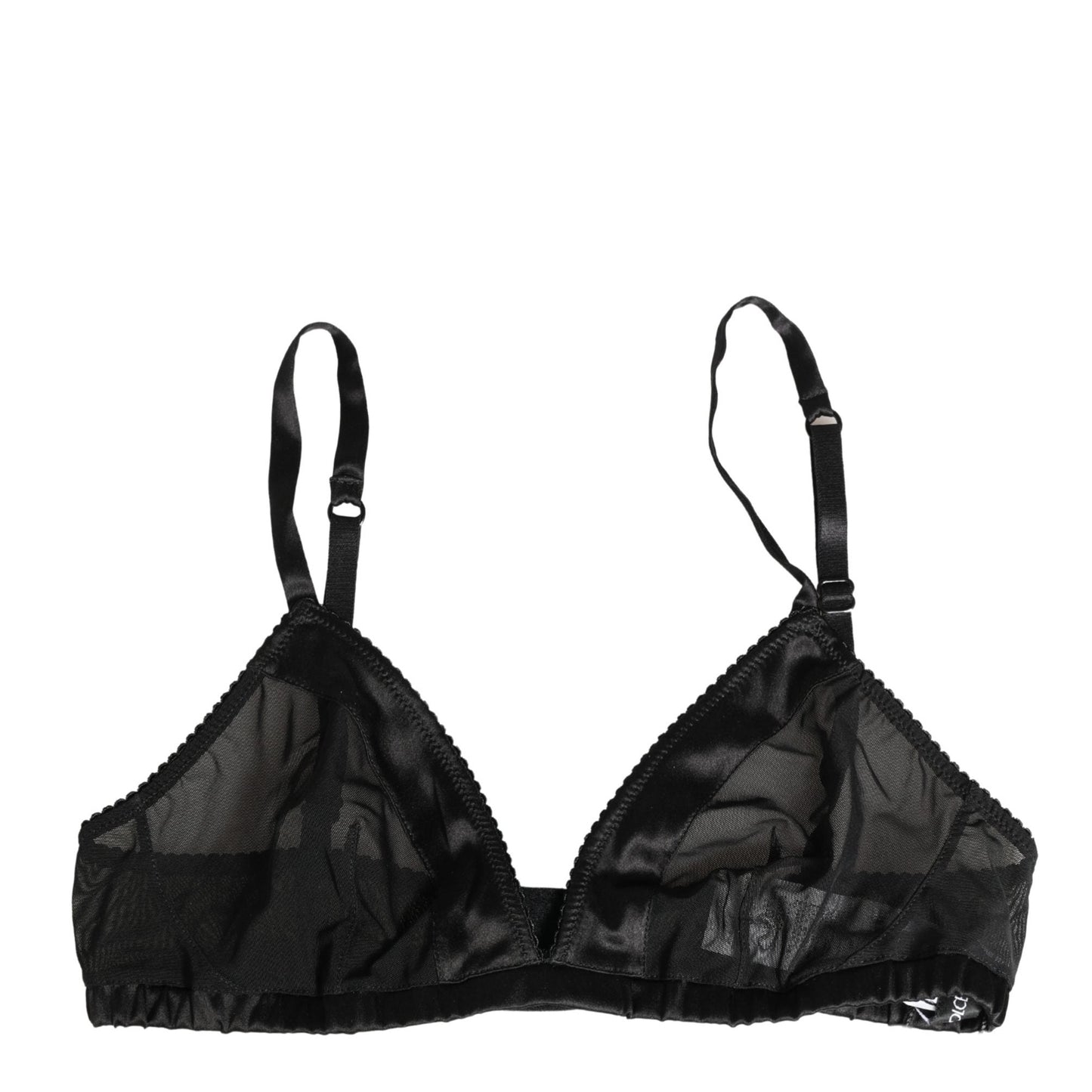 Dolce & Gabbana Black Nylon Stretch Soft Cup Brassiere Underwear