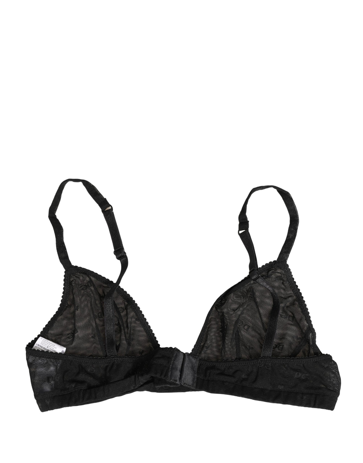 Dolce & Gabbana Black Nylon Stretch Soft Cup Brassiere Underwear - Eljoys Fashion 
