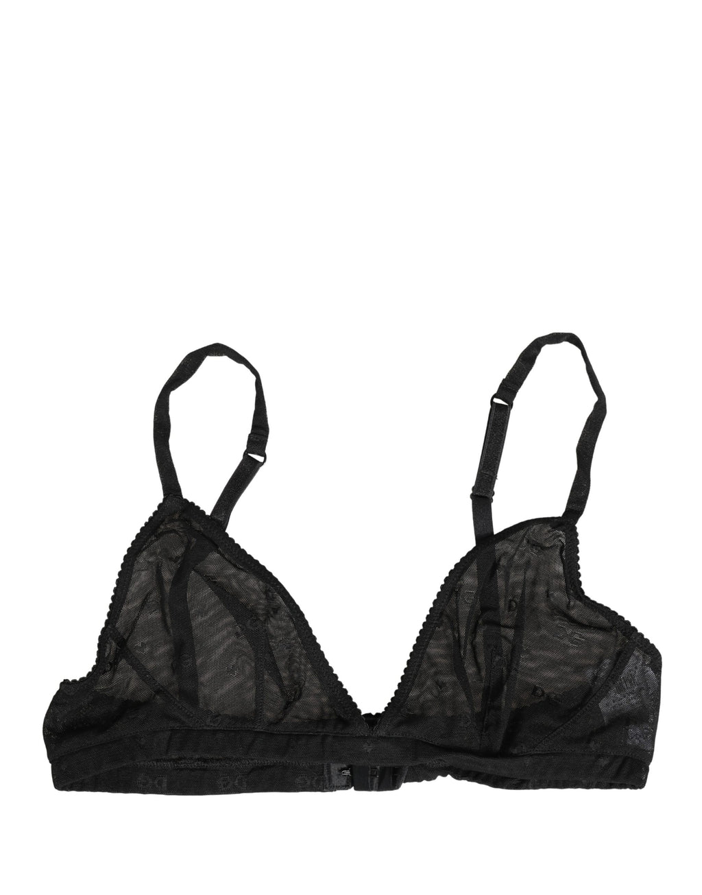 Dolce & Gabbana Black Nylon Stretch Soft Cup Brassiere Underwear - Eljoys Fashion 