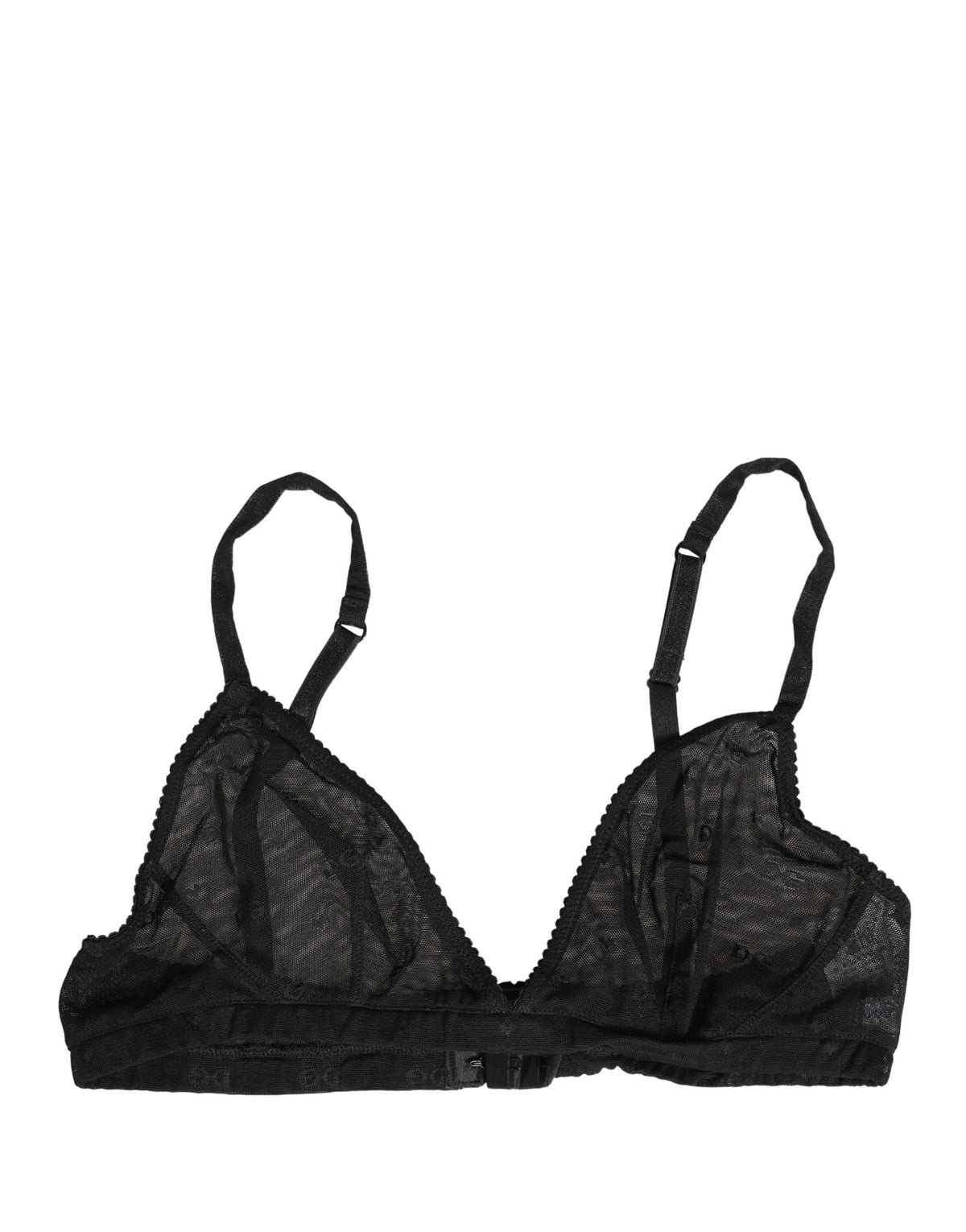 Dolce & Gabbana Black Nylon Stretch Soft Cup Brassiere Underwear - Eljoys Fashion 