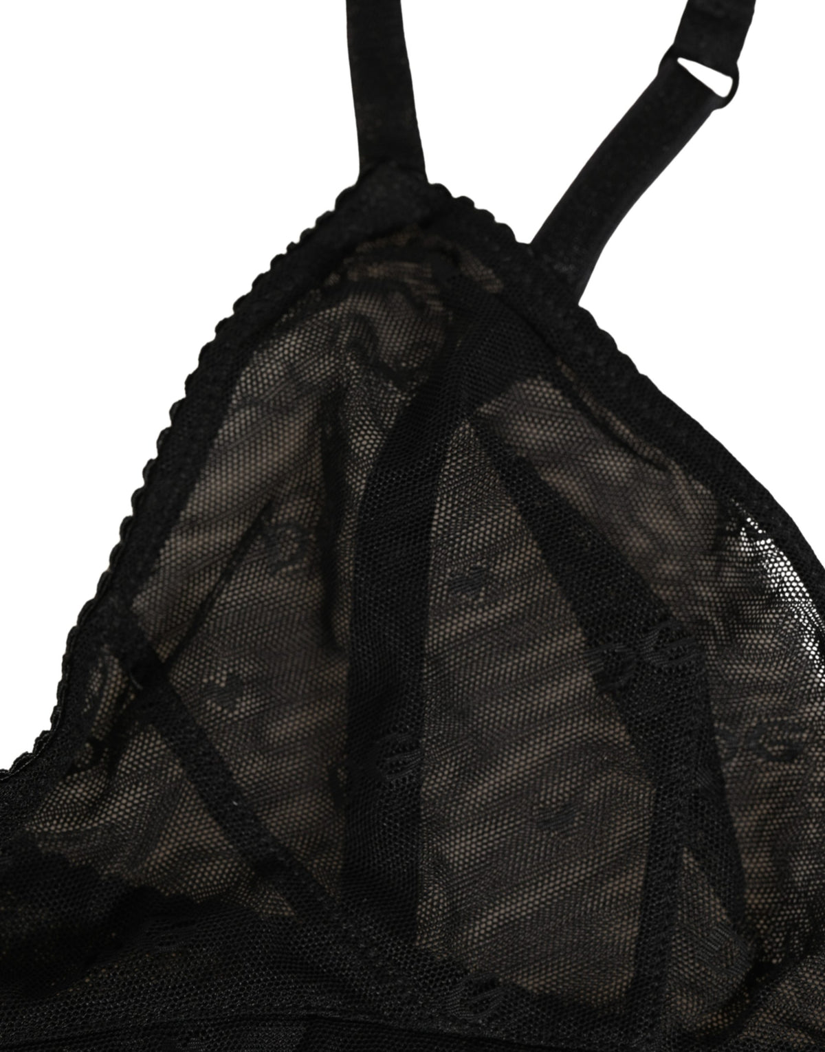 Dolce & Gabbana Black Nylon Stretch Soft Cup Brassiere Underwear - Eljoys Fashion 