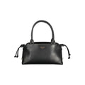 Black Twinset polyurethane women's bag with sleek design and structured shape, featuring a top handle and subtle branding.