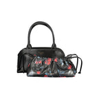 Black Twinset polyurethane women's bag with sleek design and structured shape, perfect for stylish everyday use.