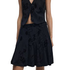 Desigual Black Polyester Mini Skirt Desigual