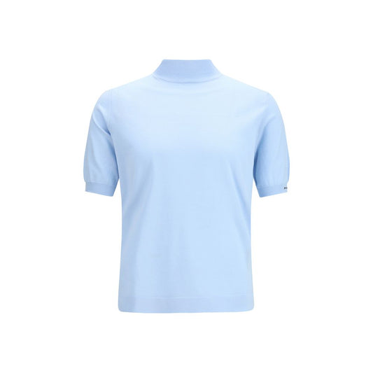 Prada Blue Cotton Sweatshirt Prada