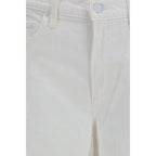 Mother Denim White Cotton Jeans Denim