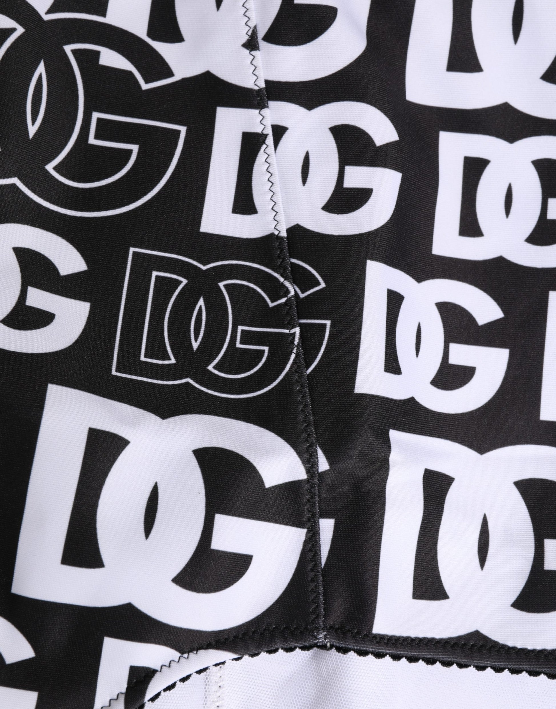 Dolce & Gabbana Black White DG Logo Waistband Girdle Underwear