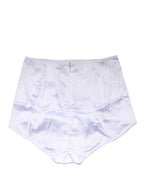 Dolce & Gabbana White Silk Blend High Waist Girdle Panty Underwear