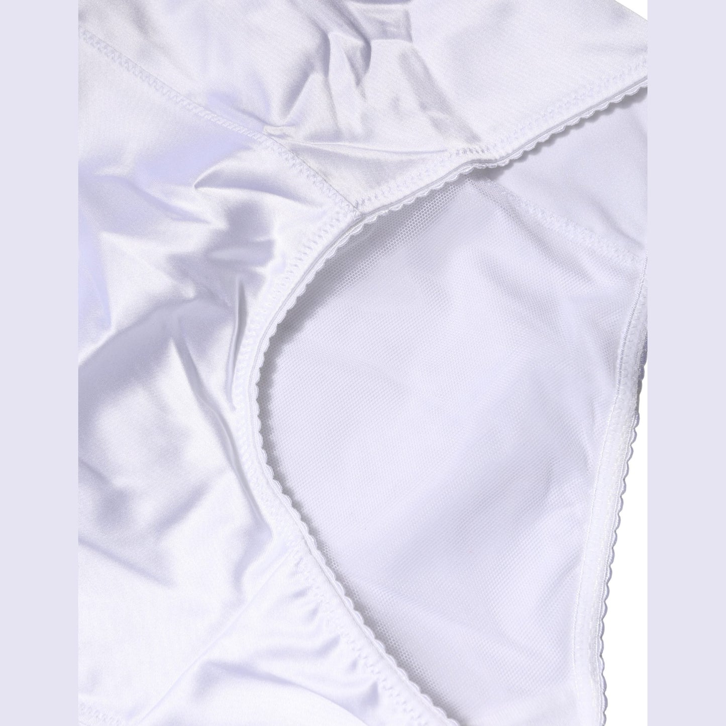 Dolce & Gabbana White Silk Blend High Waist Girdle Panty Underwear