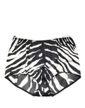 Dolce & Gabbana Black White Zebra High Waist Girdle Panty Underwear - Eljoys Fashion 