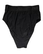 Dolce & Gabbana Black Logo Waistband High Brief Underwear - Eljoys Fashion 