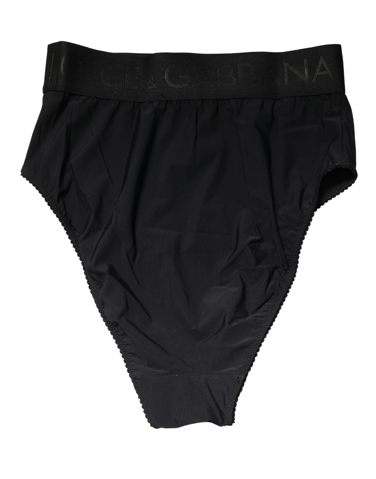 Dolce & Gabbana Black Logo Waistband High Brief Underwear - Eljoys Fashion 