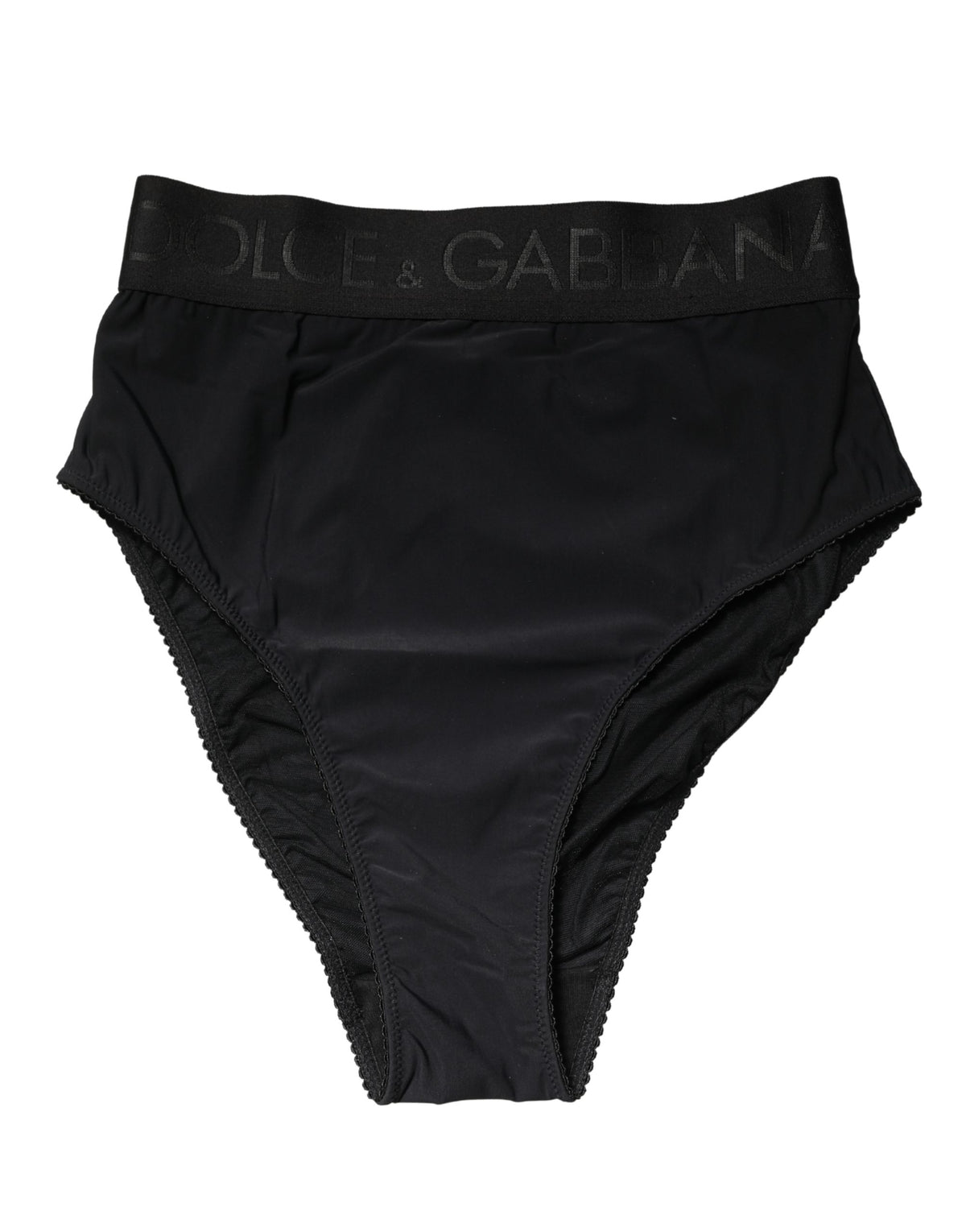 Dolce & Gabbana Black Logo Waistband High Brief Underwear - Eljoys Fashion 