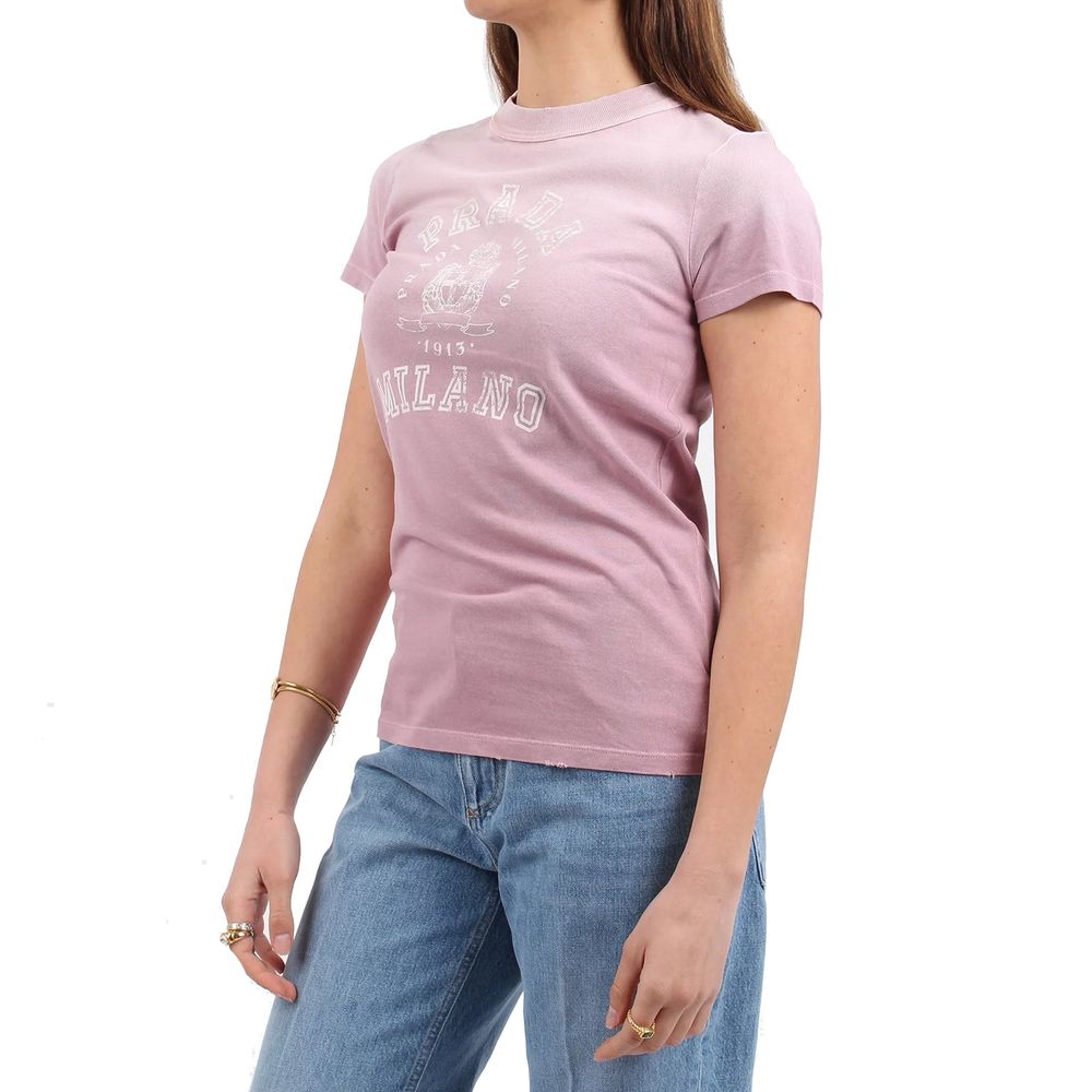 Prada Multicolor Cotton T-Shirt Prada