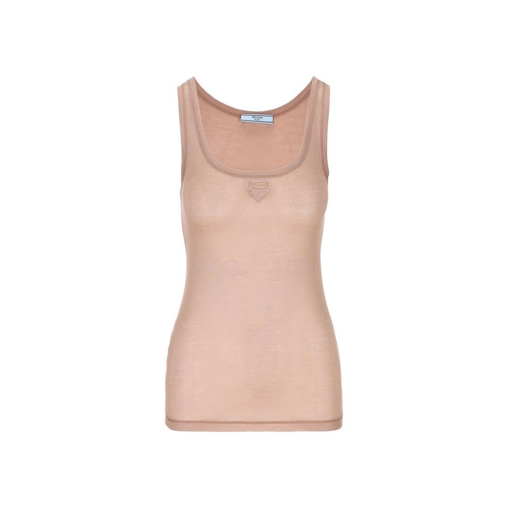 Prada Multicolor Silk Tank Tops Prada