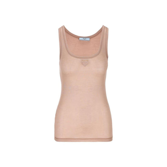 Prada Multicolor Silk Tank Tops Prada