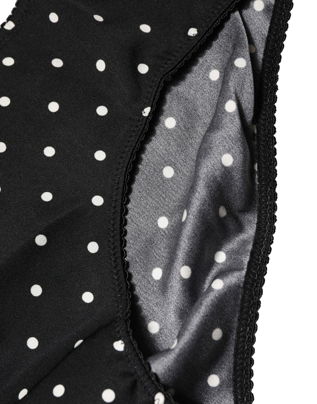Dolce & Gabbana Black Polka Dots Mid Waist Brief Panty Underwear - Eljoys Fashion 