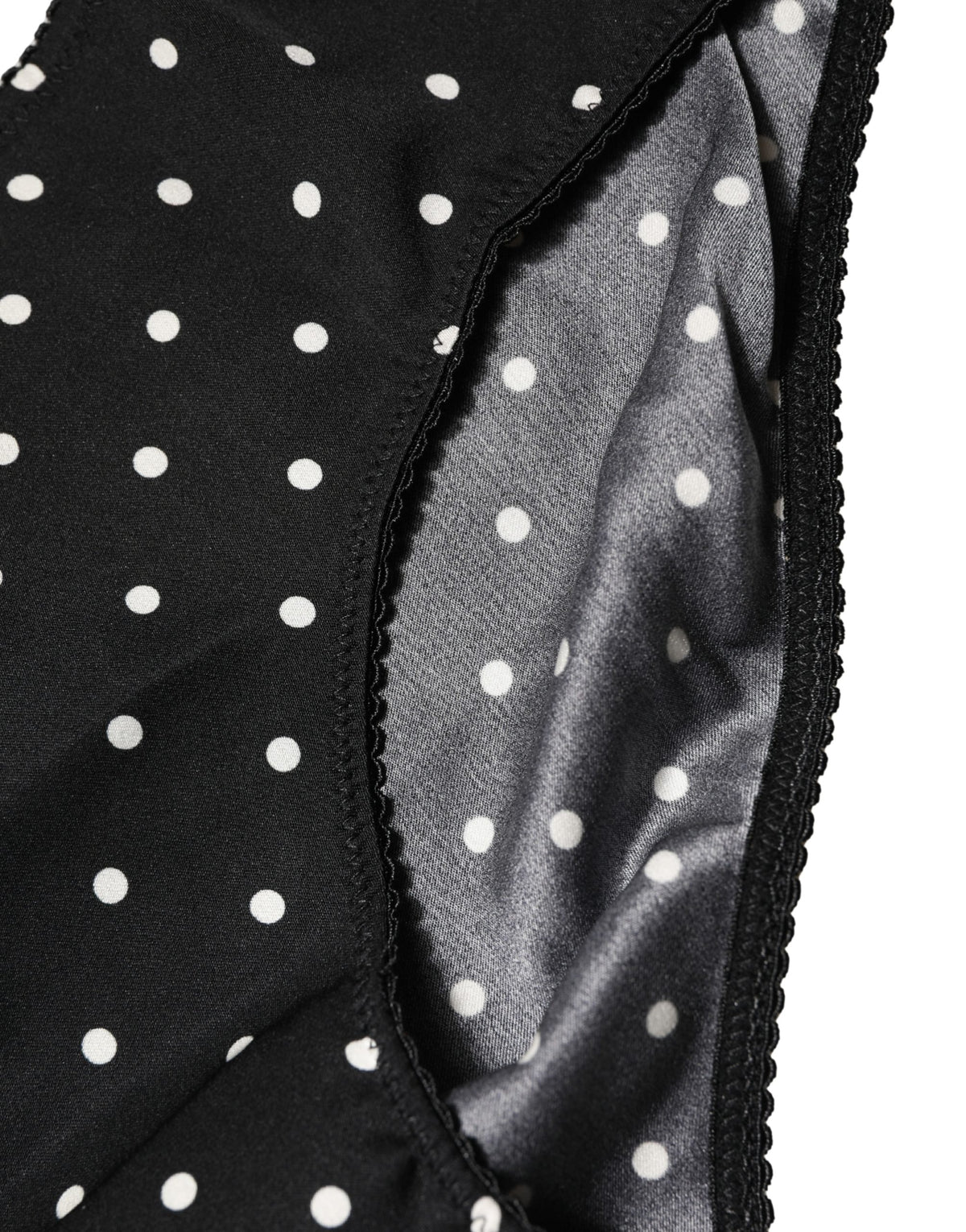 Dolce & Gabbana Black Polka Dots Mid Waist Brief Panty Underwear - Eljoys Fashion 