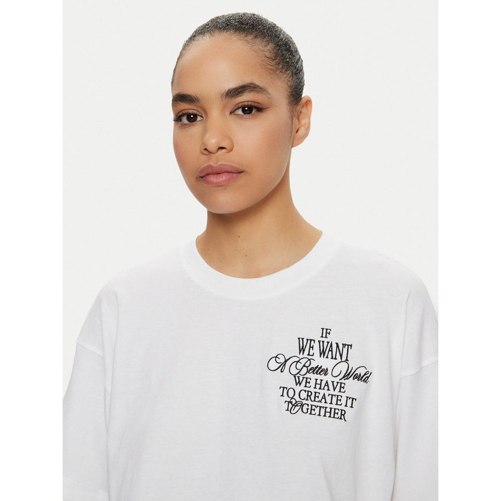 Champion White Cotton T-Shirt - Eljoys Fashion 