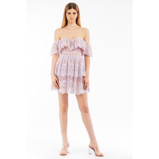 Elisabetta Franchi Light Blue Polyamide Casual Dress