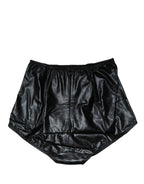 Dolce & Gabbana Black Silk Blend High Waist Girdle Panty Underwear
