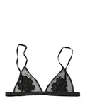 Dolce & Gabbana Black Floral Soft Cup Triangle Bra Underwear - Eljoys Fashion 
