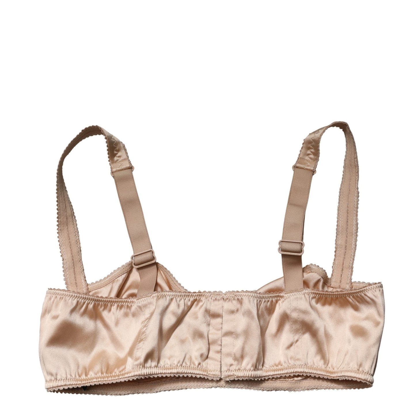 Dolce & Gabbana Beige Semi-Pad Underwire Balconette Bra Underwear