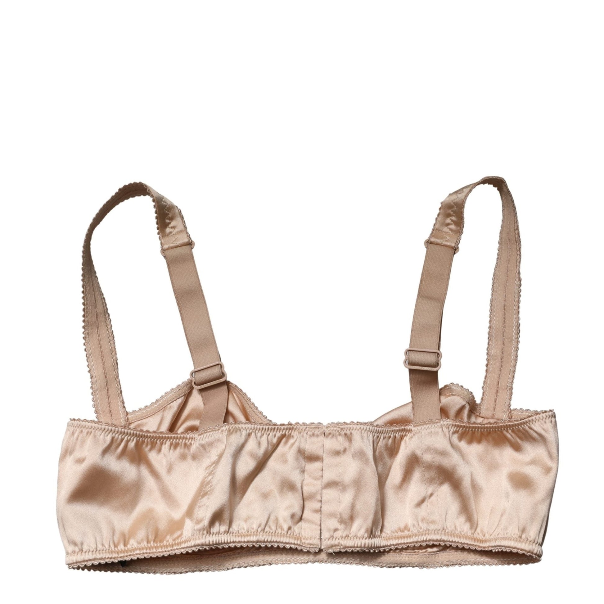 Dolce & Gabbana Beige Semi-Pad Underwire Balconette Bra Underwear
