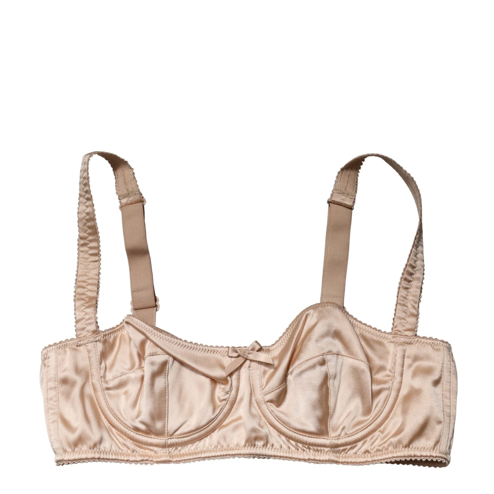 Dolce & Gabbana Beige Semi-Pad Underwire Balconette Bra Underwear