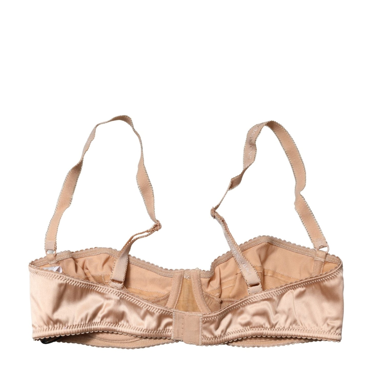Dolce & Gabbana Beige Semi-Pad Underwire Balconette Bra Underwear