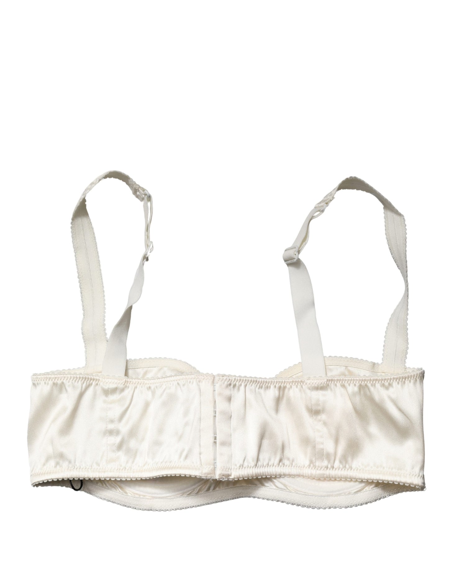 Dolce & Gabbana Off White Semi-Pad Underwire Balconette Bra Underwear Dolce & Gabbana