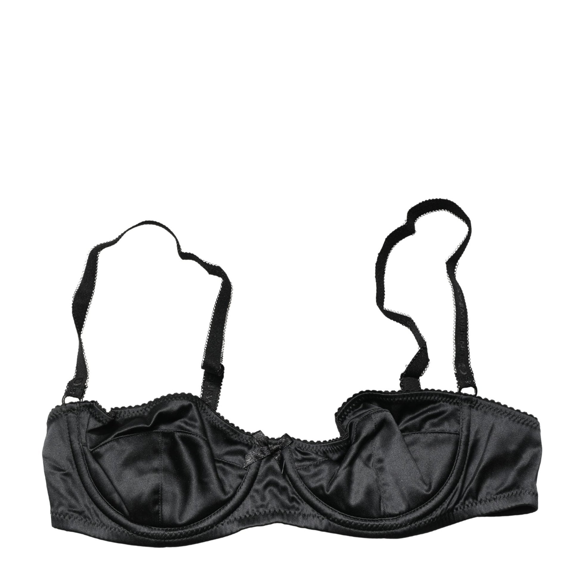 Dolce & Gabbana Black Semi-Pad Underwire Balconette Bra Underwear