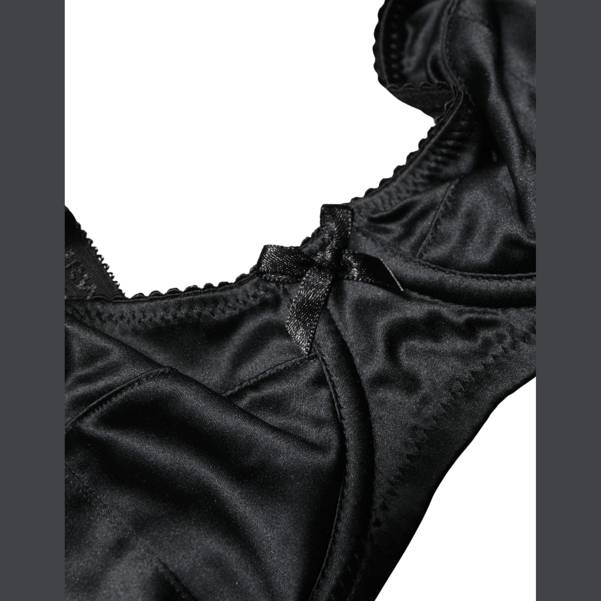 Dolce & Gabbana Black Semi-Pad Underwire Balconette Bra Underwear
