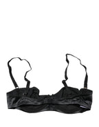 Dolce & Gabbana Black Semi-Pad Underwire Balconette Bra Underwear