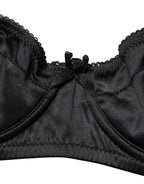 Dolce & Gabbana Black Semi-Pad Underwire Balconette Bra Underwear