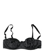 Dolce & Gabbana Black Semi-Pad Underwire Balconette Bra Underwear