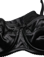 Dolce & Gabbana Black Semi-Pad Underwire Balconette Bra Underwear