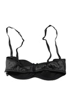 Dolce & Gabbana Black Semi-Pad Underwire Balconette Bra Underwear